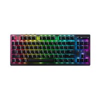 Razer DeathStalker V2 Pro, Verkabelt & Kabellos, USB + RF Wireless + Bluetooth, Optischer Schlüsselschalter, QWERTY, RGB-LED, Schwarz