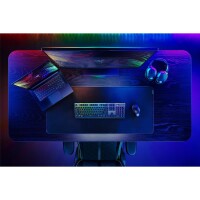 Razer DeathStalker V2 Pro, Verkabelt & Kabellos, USB + RF Wireless + Bluetooth, Optischer Schlüsselschalter, QWERTY, RGB-LED, Schwarz