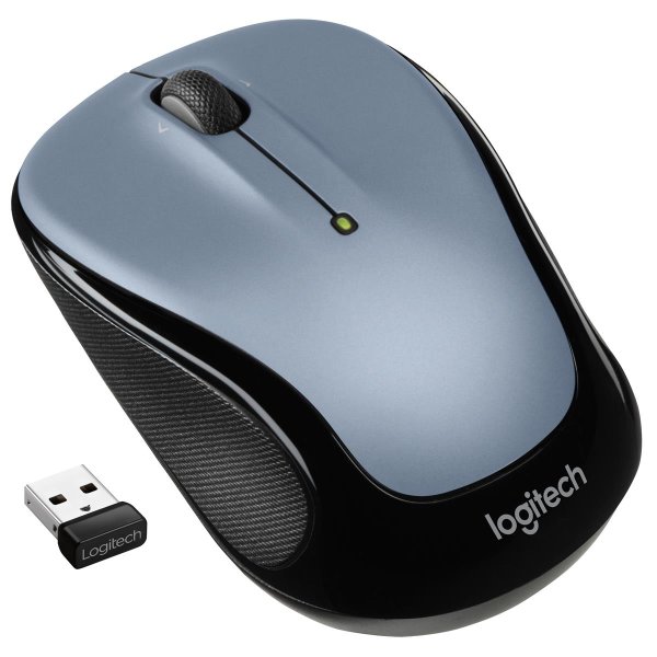 Logitech M325s, Beidhändig, Optisch, RF Wireless, 1000 DPI, Schwarz, Grau