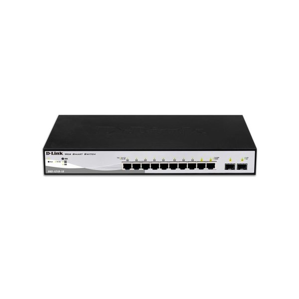 D-Link DGS-1210-10, Managed, L2, Gigabit Ethernet (10/100/1000), Vollduplex, Rack-Einbau, 1U