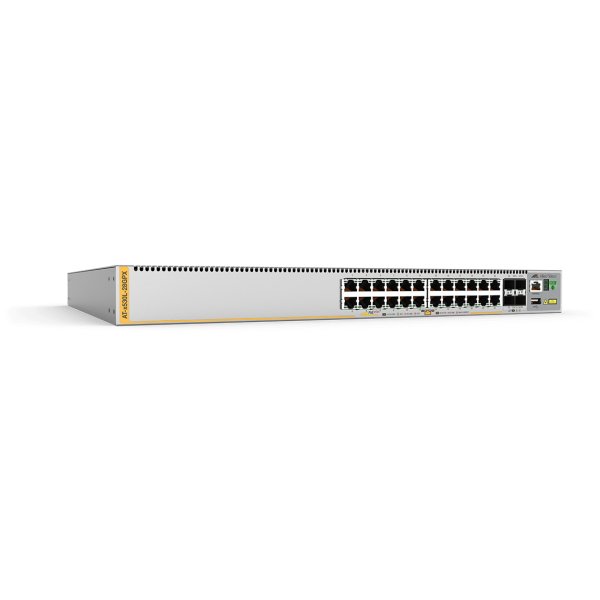 Allied Telesis AT-x530L-28GPX-50, Managed, L3+, Gigabit Ethernet (10/100/1000), Power over Ethernet (PoE), Rack-Einbau, 1U