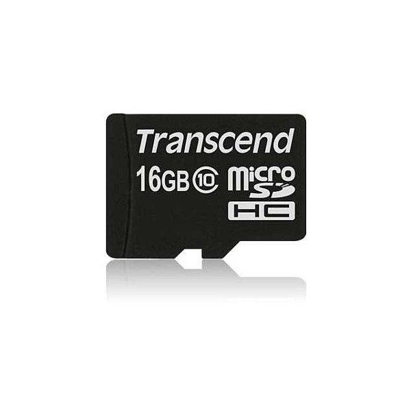 Transcend TS16GUSDC10, 16 GB, MicroSDHC, Klasse 10, NAND, 90 MB/s, Schwarz