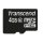 Transcend TS4GUSDC10, 4 GB, MicroSDHC, Klasse 10, NAND, 90 MB/s, Schwarz