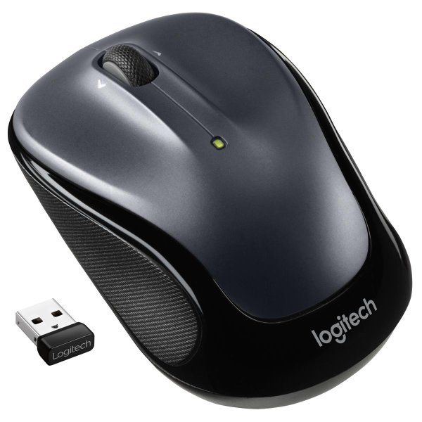 Logitech M325s, Beidhändig, Optisch, RF Wireless, 1000 DPI, Schwarz