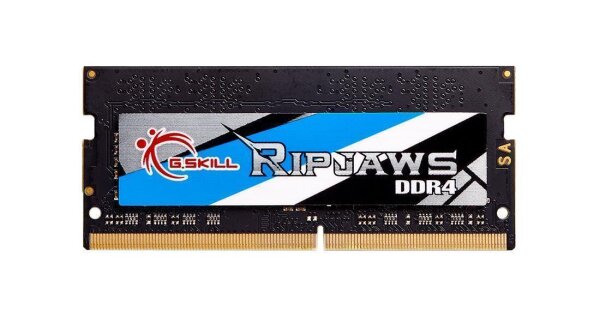 G.Skill Ripjaws F4-3200C22S-32GRS, 32 GB, 1 x 32 GB, DDR4, 3200 MHz, 260-pin SO-DIMM