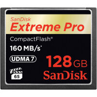 SanDisk 128GB Extreme Pro CF 160MB/s, 128 GB,...