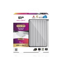 Silicon Power Armor A75, 1 TB, 2.5", 3.2 Gen 1 (3.1 Gen 1), Silber