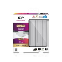 Silicon Power Armor A75, 2 TB, 2.5", 3.2 Gen 1 (3.1 Gen 1), Silber