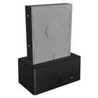 ICY BOX IB-1121-U3, HDD, SATA, Serial ATA II, Serial ATA III, 2.5,3.5", USB 3.2 Gen 1 (3.1 Gen 1) Type-A, 5 Gbit/s, Schwarz