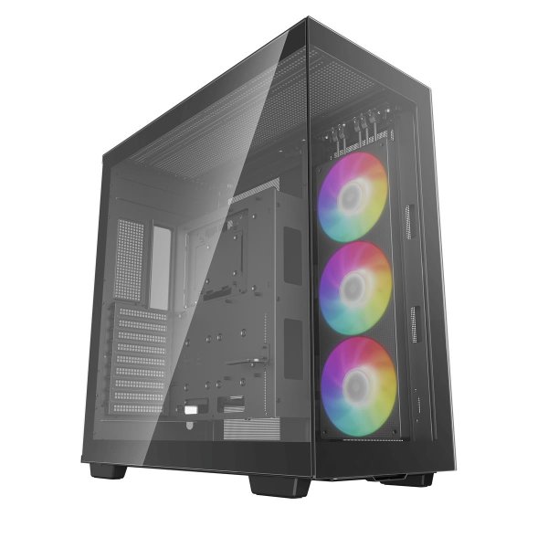 Deepcool CH780, Tower, PC, Schwarz, ATX, EATX, micro ATX, Mini-ATX, ABS, SPCC, Gehärtetes Glas, Gaming