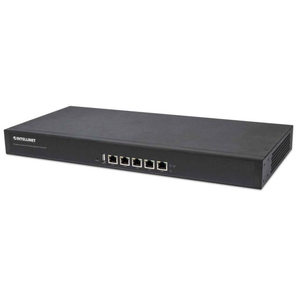 Intellinet WLAN-Access Point Management Controller, Management von bis zu 200 Access Points, integrierte Routerfunktion mit einem WAN-Port, 19" Rackmount, SSH, 10,100,1000 Mbit/s, IEEE 802.3ab, IEEE 802.3i, IEEE 802.3u, Ethernet (RJ-45), 440 mm, 208 mm