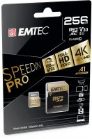 EMTEC SpeedIN Pro, 256 GB, MicroSDXC, Klasse 10, UHS-I,...