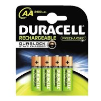 Duracell NiMH, AA, 2400 mAh, Wiederaufladbarer Akku, AA,...