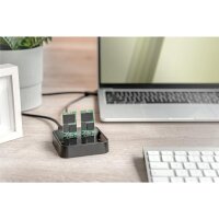 DIGITUS Dual M.2 NVMe SSD Docking Station mit Offline-Klonfunktion, USB-C