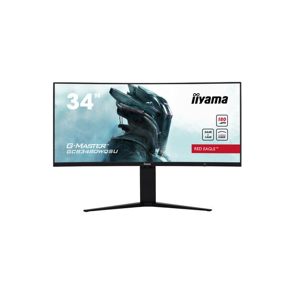 Iiyama G-MASTER GCB3480WQSU-B1, 86,4 cm (34"), 3440 x 1440 Pixel, UltraWide Quad HD, LCD, 0,4 ms, Schwarz