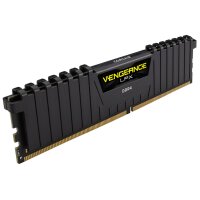 Corsair Vengeance LPX CMK64GX4M2D3600C18, 64 GB, 2 x 32 GB, DDR4, 3600 MHz, 288-pin DIMM, Schwarz