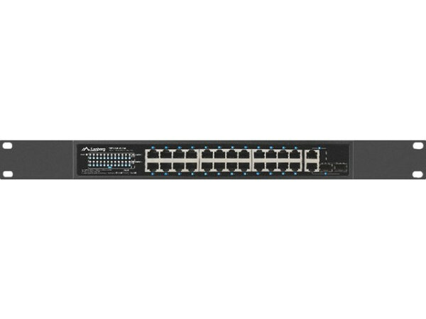 Lanberg RSFE-24P-2C-360, Unmanaged, Gigabit Ethernet (10/100/1000), Power over Ethernet (PoE), Rack-Einbau, 1U