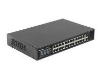 Lanberg RSFE-24P-2C-360, Unmanaged, Gigabit Ethernet (10/100/1000), Power over Ethernet (PoE), Rack-Einbau, 1U