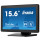 Iiyama ProLite T1633MSC-B1, 39,6 cm (15.6"), 1920 x 1080 Pixel, Full HD, LCD, 5 ms, Schwarz