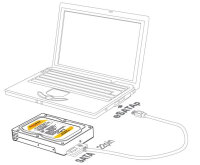 Delock 47224, 2.5", 6 Gbit/s, Hot-Swap, Schwarz