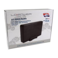 LC-Power LC-35U3-HYDRA, HDD-Gehäuse, 3.5 Zoll, SATA, Serial ATA II, Serial ATA III, USB Anschluss, Schwarz