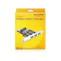 Delock 89301, PCIe, USB 3.2 Gen 1 (3.1 Gen 1), PC, VLI,...