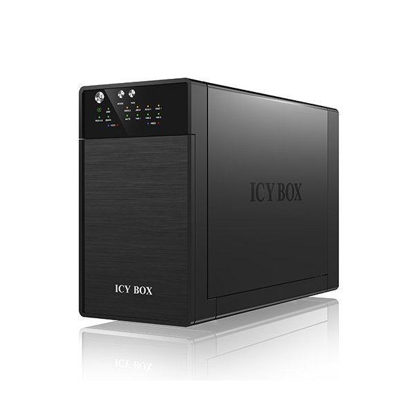 ICY BOX IB-RD3620SU3, SATA, Serial ATA II, Serial ATA III, 1,11 kg, Desktop, Schwarz