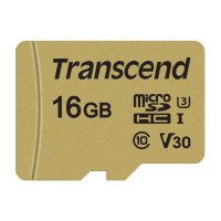 Transcend 16GB UHS-I U3, 16 GB, MicroSDHC, Klasse 10,...