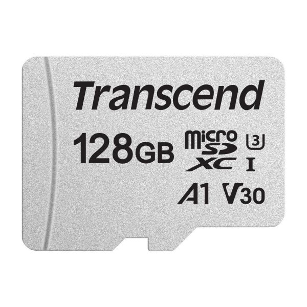 Transcend 300S, 128 GB, MicroSDXC, Klasse 10, NAND, 95 MB/s, 40 MB/s