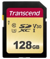 Transcend 128GB UHS-I U3 SD, 128 GB, SDXC, Klasse 10, UHS-I, 95 MB/s, 60 MB/s