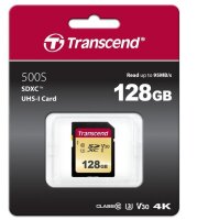 Transcend 128GB UHS-I U3 SD, 128 GB, SDXC, Klasse 10, UHS-I, 95 MB/s, 60 MB/s