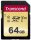 Transcend 64GB, UHS-I, SD, 64 GB, SDXC, Klasse 10, UHS-I, 95 MB/s, 50 MB/s