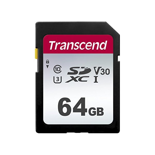 Transcend TS64GSDC300S, 64 GB, SDXC, Klasse 10, NAND, 95 MB/s, 40 MB/s