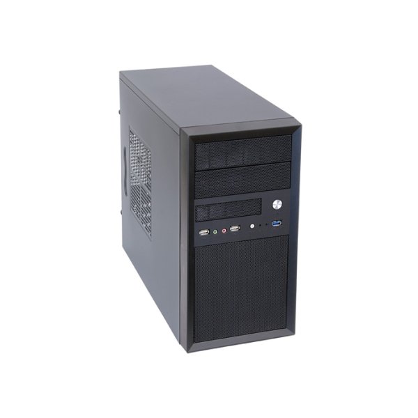 Chieftec CT-01B-350GPB, Mini Tower, PC, Schwarz, micro ATX, SECC, 14 cm