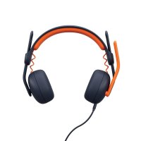 Logitech Zone Learn, Kabelgebunden, Ausbildung, 154,5 g, Kopfhörer, Blau, Orange