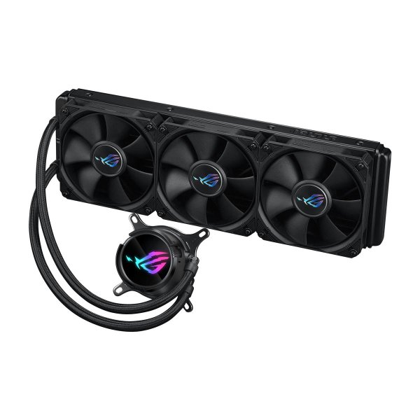 ASUS ROG Strix LC III 360, Flüssigkeitskühlung, 12 cm, 36 dB, 70,38 cfm, Schwarz