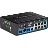 TRENDnet TI-BG104, Unmanaged, Gigabit Ethernet (10/100/1000), Vollduplex, Power over Ethernet (PoE)