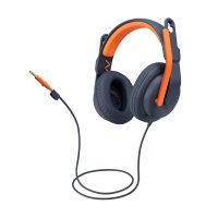 Logitech Zone Learn, Kabelgebunden, Ausbildung, 192 g, Kopfhörer, Blau, Orange