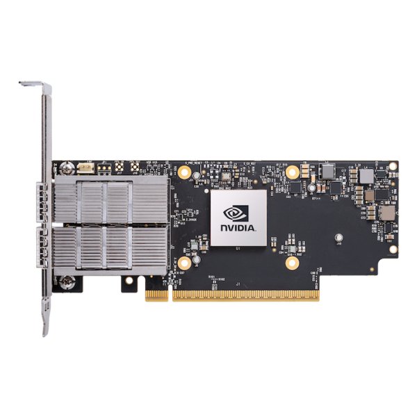 NVIDIA ConnectX-7, Eingebaut, Kabelgebunden, PCI Express, Faser, 400000 Mbit/s, Schwarz, Grau