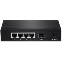 TRENDnet TEG-S51SFP, Unmanaged, Gigabit Ethernet (10/100/1000), Vollduplex, Wandmontage