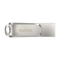 SanDisk Ultra Dual Drive Luxe, 128 GB, USB Type-A / USB Type-C, 3.2 Gen 1 (3.1 Gen 1), 150 MB/s, Drehring, Edelstahl