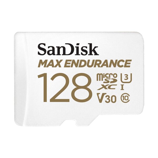 SanDisk Max Endurance, 128 GB, MicroSDXC, Klasse 10, UHS-I, 100 MB/s, 40 MB/s