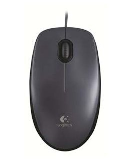 Logitech Mouse M90, Beidhändig, Optisch, USB Typ-A, 1000 DPI, Grau