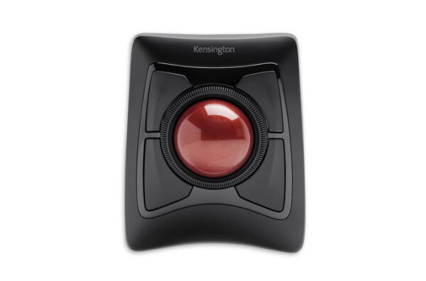 Kensington Kabelloser Expert Mouse®-Trackball, Beidhändig, Trackball, RF Wireless + Bluetooth, 400 DPI, Schwarz