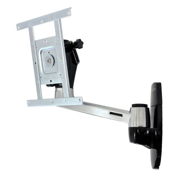 Ergotron LX HD Wall Mount Swing Arm, 106,7 cm (42"), 75 x 75 mm, 200 x 200 mm, -20 - 20°, Aluminium, Aluminium