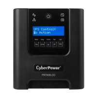 CyberPower Systems CyberPower PR750ELCD Line-Interactive USV 750VA/675W Tower, Reine Sinuswelle, AVR, LCD, Ausgang (6) IEC, RS232, USB (HID), EPO, Expansion Port für opt. Netzwerkkomunikation, Line-Interaktiv, 0,75 kVA, 675 W, Reiner Sinus, 150 V, 301 V