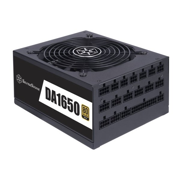 SilverStone DA1650, 1650 W, 90 - 264 V, 43 - 63 Hz, Aktiv, 130 W, 1650 W