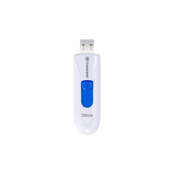 Transcend JetFlash 790, 256 GB, USB Typ-A, 3.2 Gen 1 (3.1 Gen 1), Dia, 9 g, Weiß