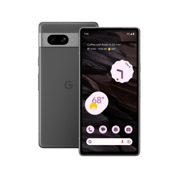 Google Pixel 7a , 15,5 cm (6.1"), 8 GB, 128 GB, 64 MP, Android 13, Schwarz