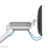 Neomounts Tischhalterung für Curved Ultra-Wide Bildschirme, Klemme/Durchführung, 18 kg, 43,2 cm (17"), 124,5 cm (49"), 100 x 100 mm, Weiß